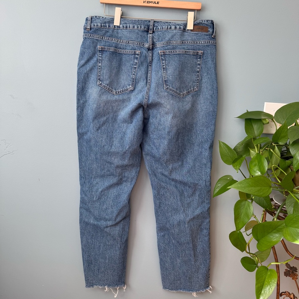 JAG Jeans High Rise Straight Ankle Jeans Raw Hem Denim. Women’s 18W (37x28) - Picture 6 of 11